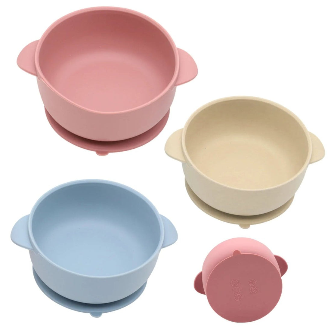 Lunivay Silicone Baby Bowl Set | BPA-Free Suction Bowls with Lids